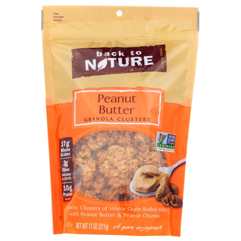 Non GMO Peanut Butter Granola Clusters, 11 oz