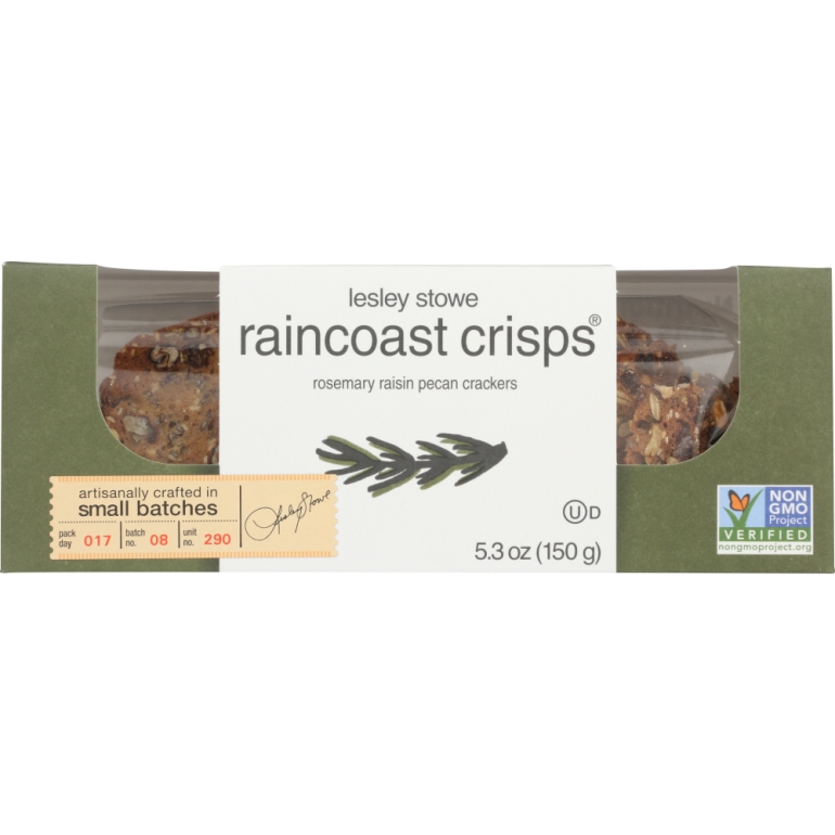 Rosemary Raisin Pecan Crisps, 5.3 oz