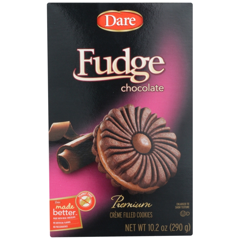 Sandwich Creme Chocolate Fudge Cookies, 10.2 oz