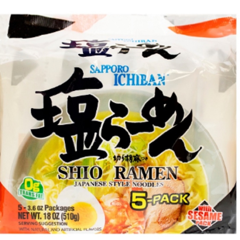 Ramen Shio Salt Pack of 5, 17.5 oz