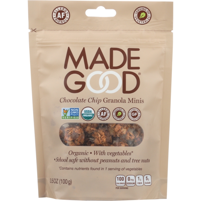 Chocolate Chip Granola Pouch, 3.5 oz