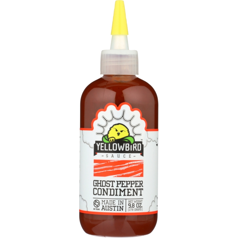 YELLOWBIRD SAUCE Condiment Ghost Pepper, 9.8 oz