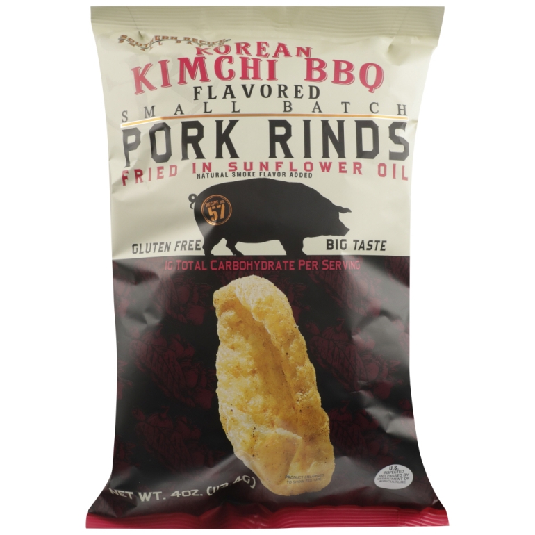 Pork Rind Kimchi BBQ, 4 oz