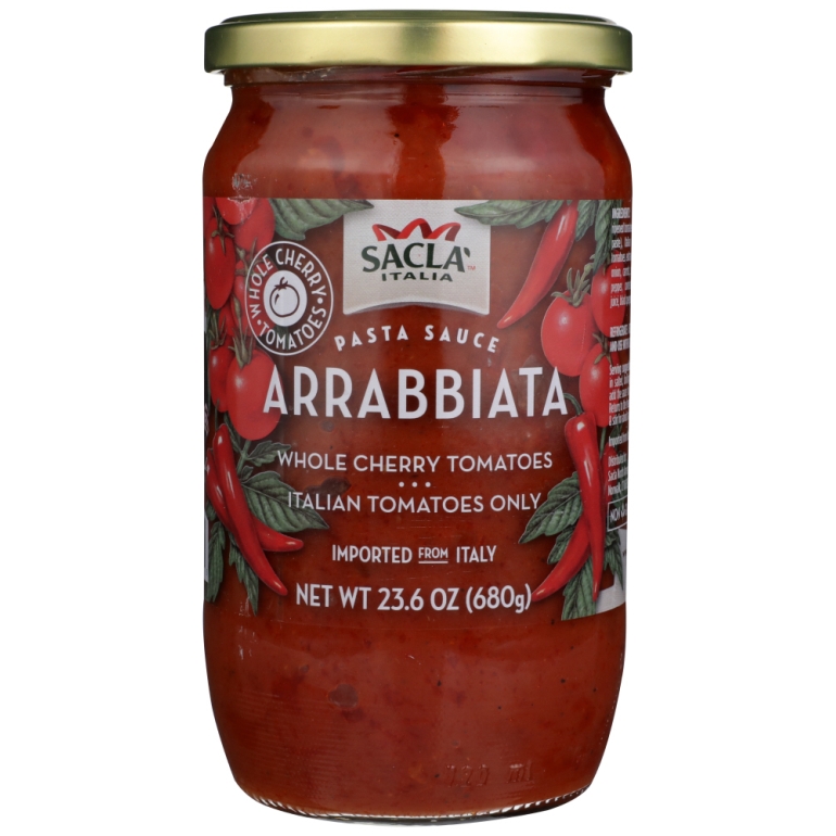 Whole Cherry Tomatoes Arrabbiata Pasta Sauce, 24 oz