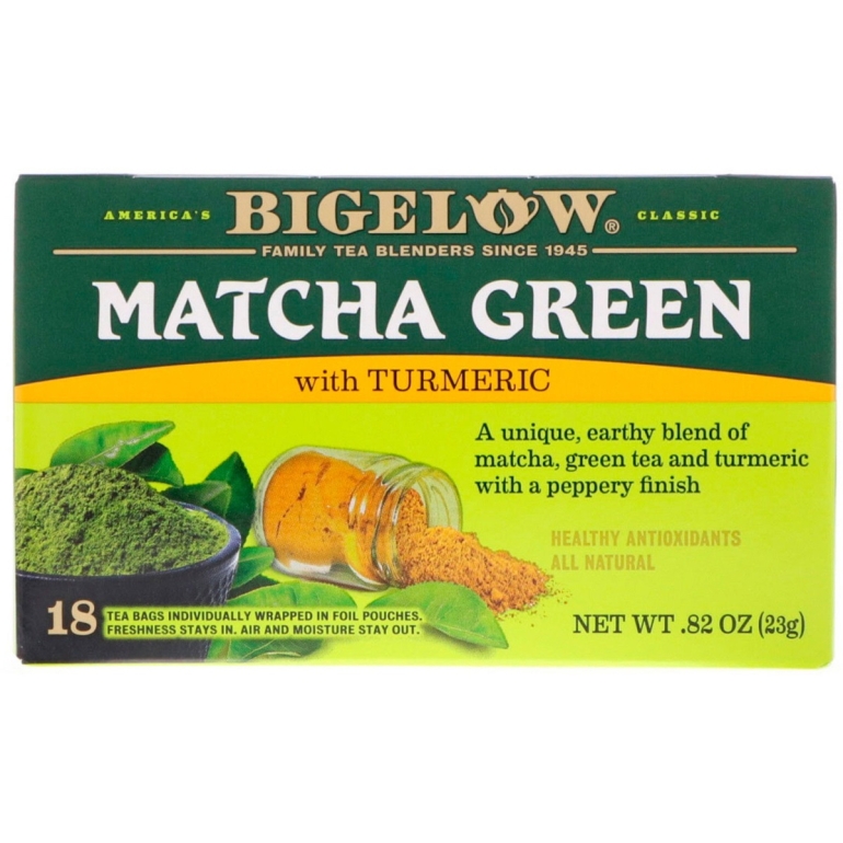 Matcha Green Tea with Turmeric 18 Bags, 0.82 oz