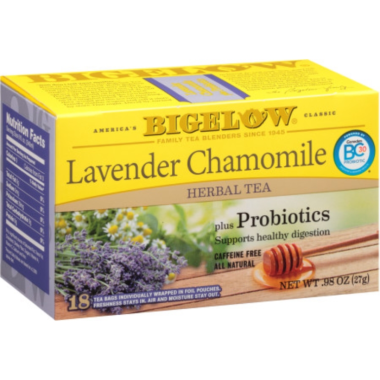 Lavender Chamomile Herbal Tea with Probiotics 18 Bags, 0.98 oz