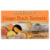 Ginger Peach Turmeric Herbal Tea, 0.98 oz
