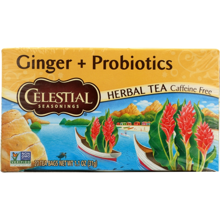 Ginger Probiotic Herbal Tea, 20 bg