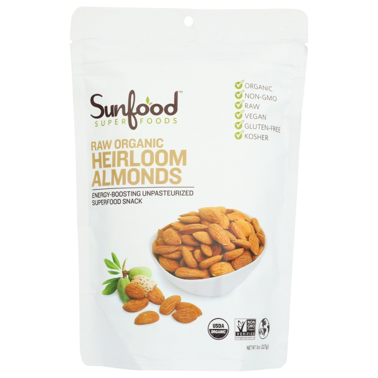 Almonds Shelled Organic, 8 oz