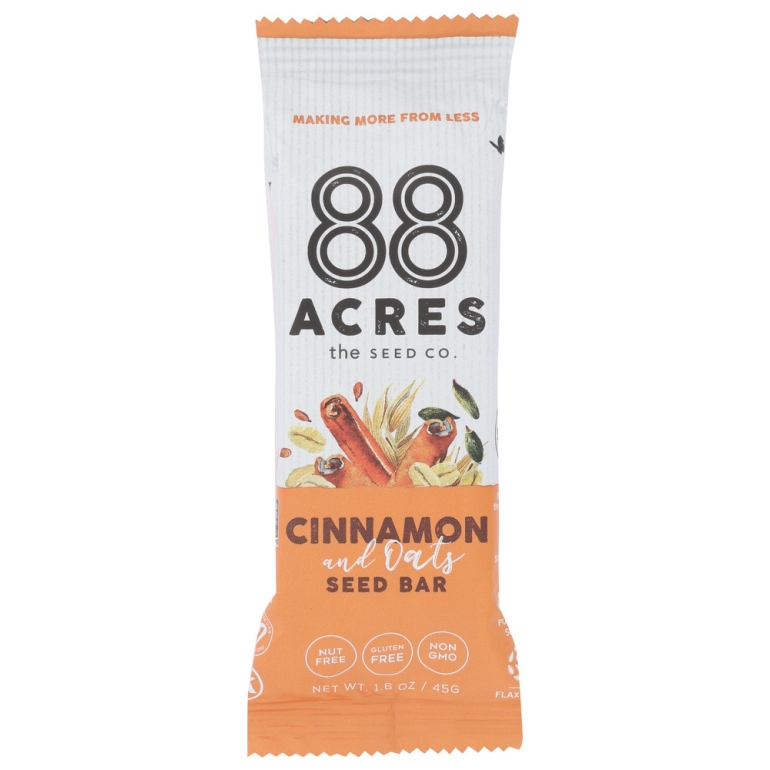 BAR SEED OATS N CINNAMON, 1.6 oz