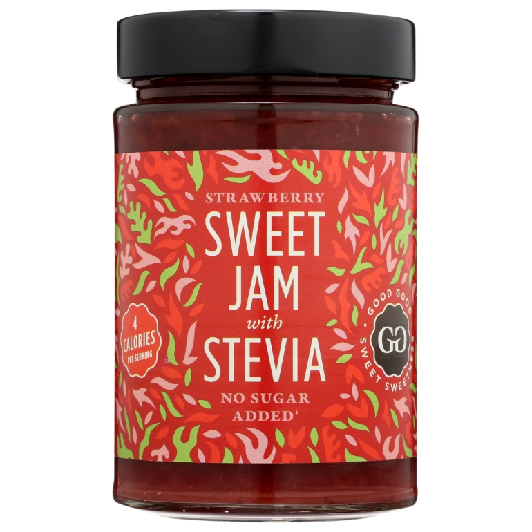 Strawberry Sweet Jams With Stevia, 12 oz