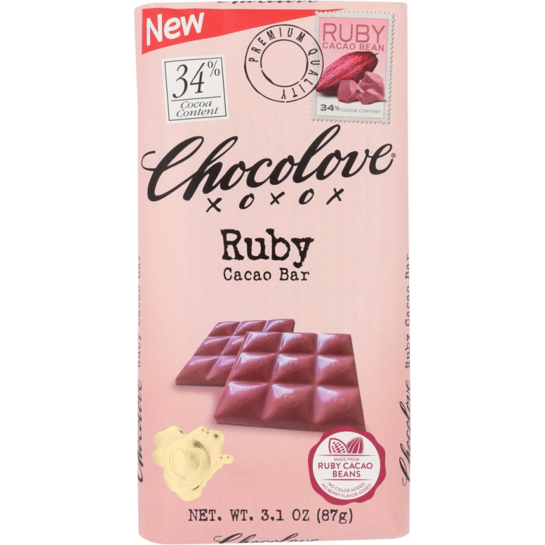 Ruby Chocolate Bar, 3.1 oz