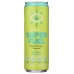 Super Fuel Natural Energy Plus Vitamins Ginger Lime, 12 oz