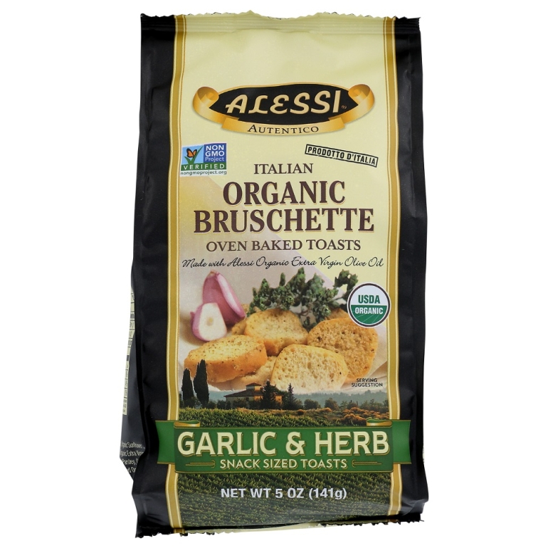 Garlic and Herb Italian Organic Bruschette, 5 oz