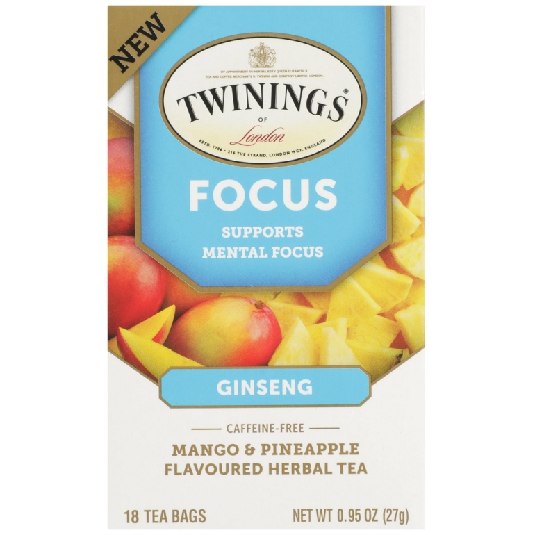 Mango and Pineapple Ginseng Focus Tea, 18 bg