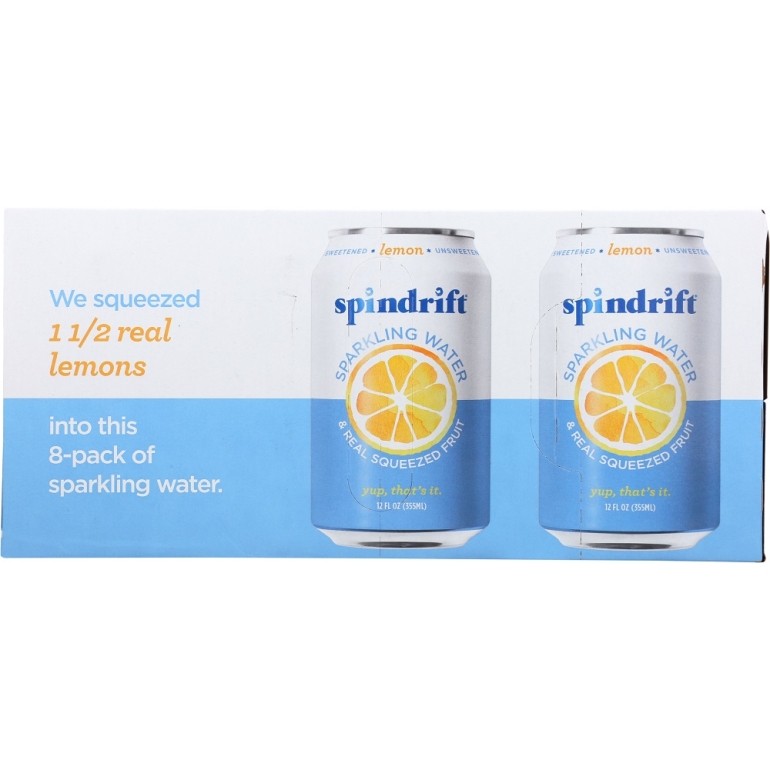 Lemon Sparkling Water 8 Pack, 96 fo