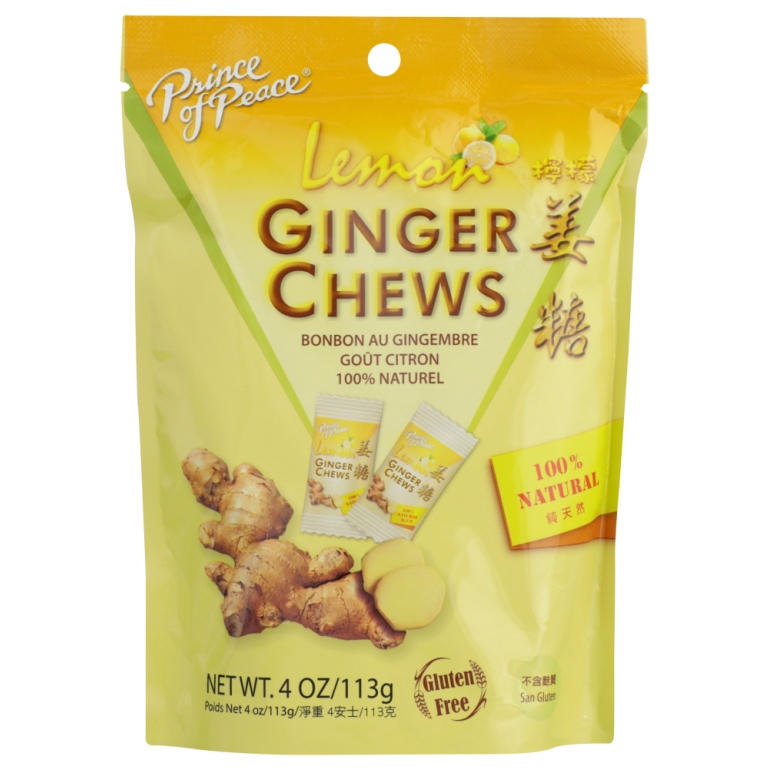 Lemon Ginger Chews, 4 oz