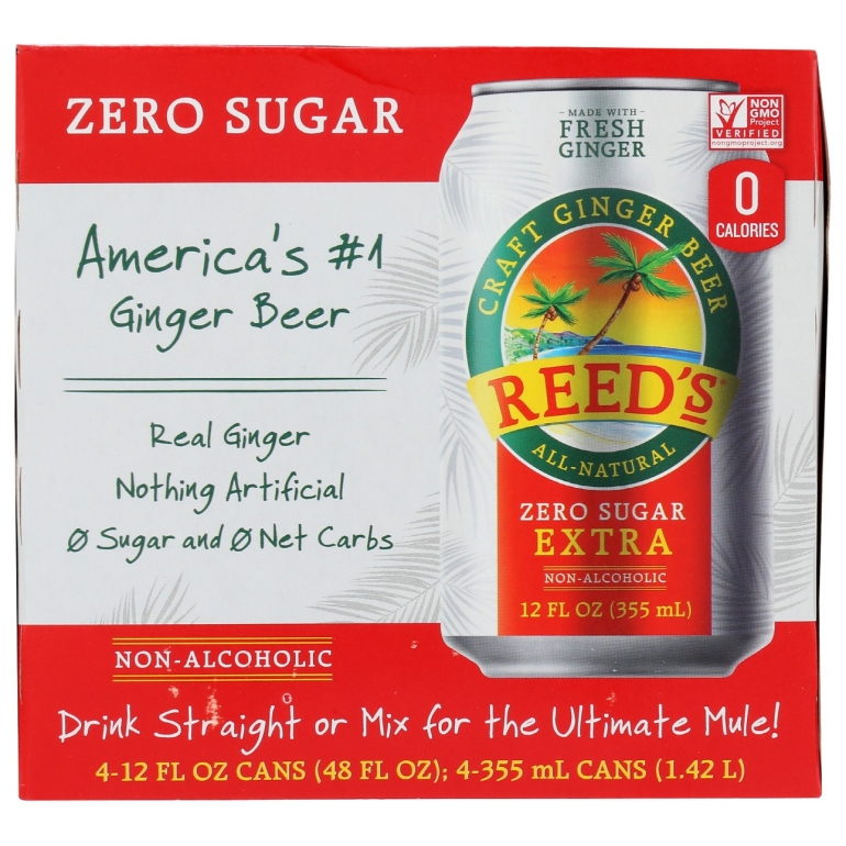 Soda Ginger Extra Zero, 48 fo