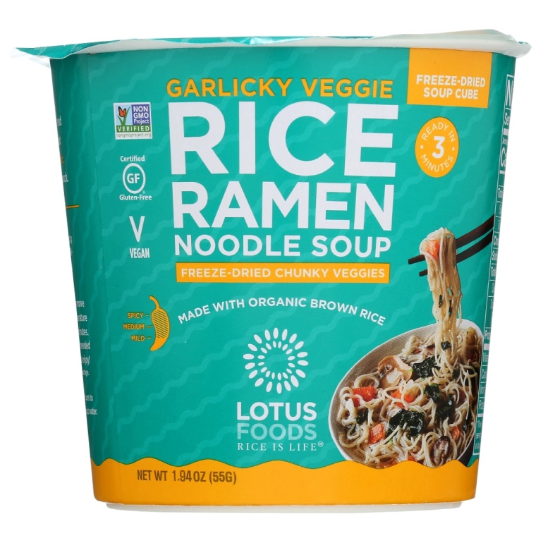 Garlicky Veggie Rice Ramen Noodle Soup, 1.94 oz