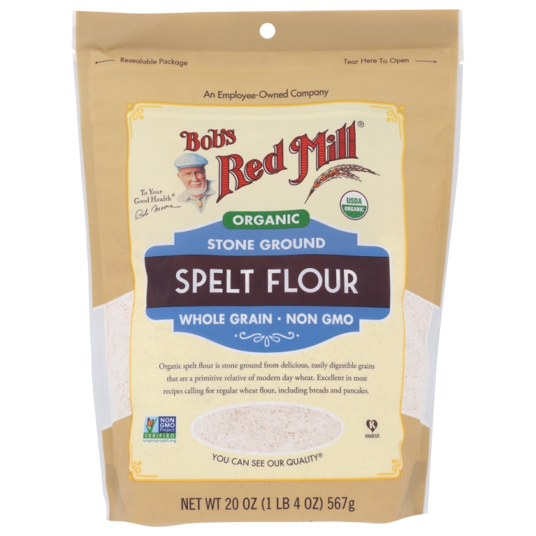 Organic Spelt Flour, 20 oz