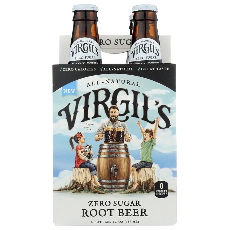 Zero Sugar Root Beer 4 Pack, 48 fo