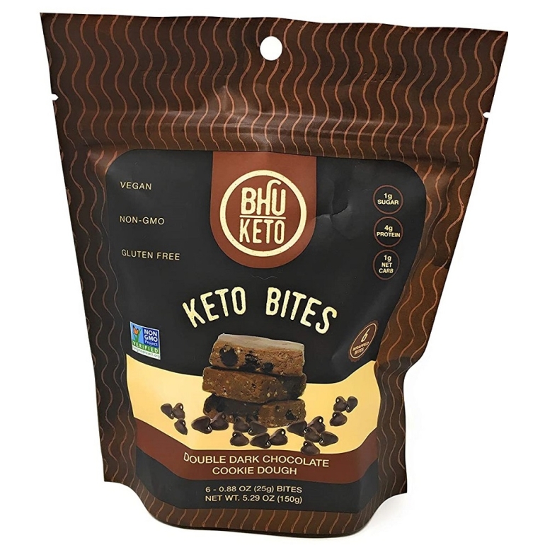 Double Dark Chocolate Cookie Dough Keto Bites, 5.29 oz