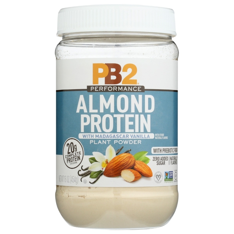 Almond Protein Madagascar Vanilla Powder, 16 oz