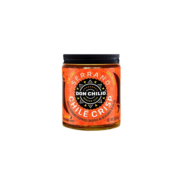 Medium Heat Serrano Chile Crisp, 5 oz