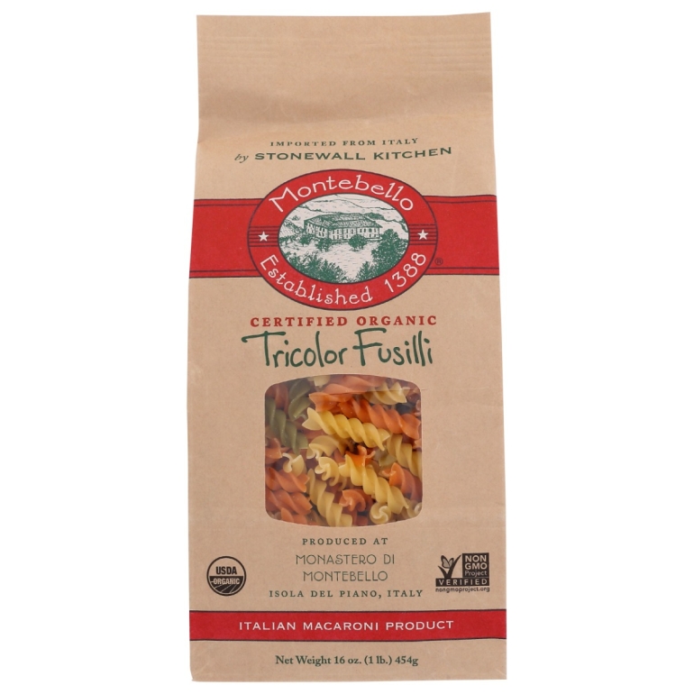 Pasta Fusilli Tricolor, 16 OZ