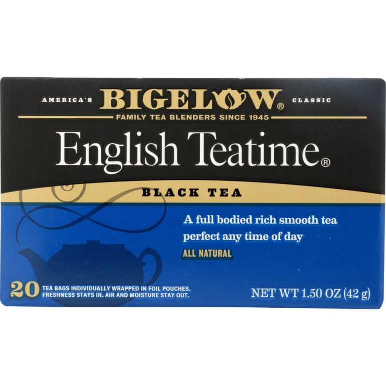 English Teatime Black Tea 20 Bags, 1.5 oz