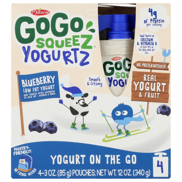 Blueberry Yogurtz 4Pk, 12 oz