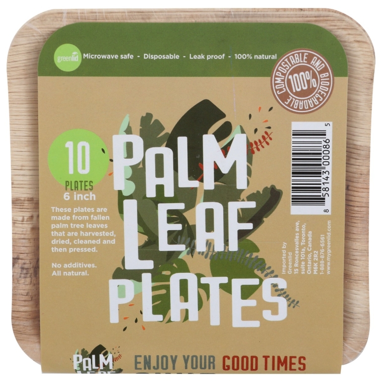 Palm Leaf Tableware, 10 pk