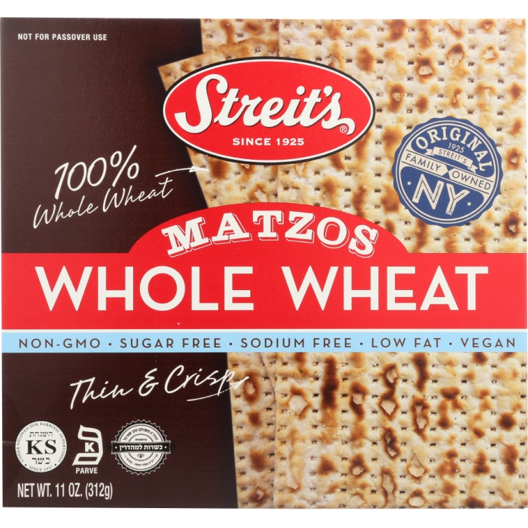 Matzos Whole Wheat, 11 oz