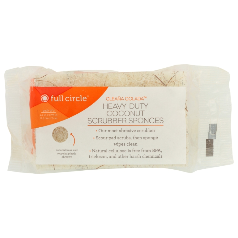 Coconut Scrubbing Sponges, 2 ea