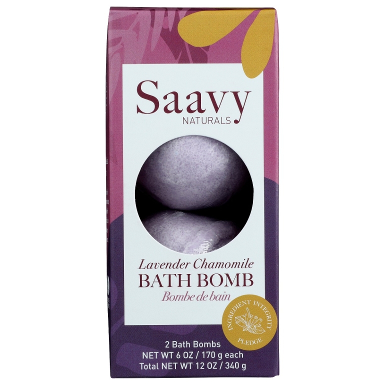 Bath Bomb Lavender Chamomile, 12 oz