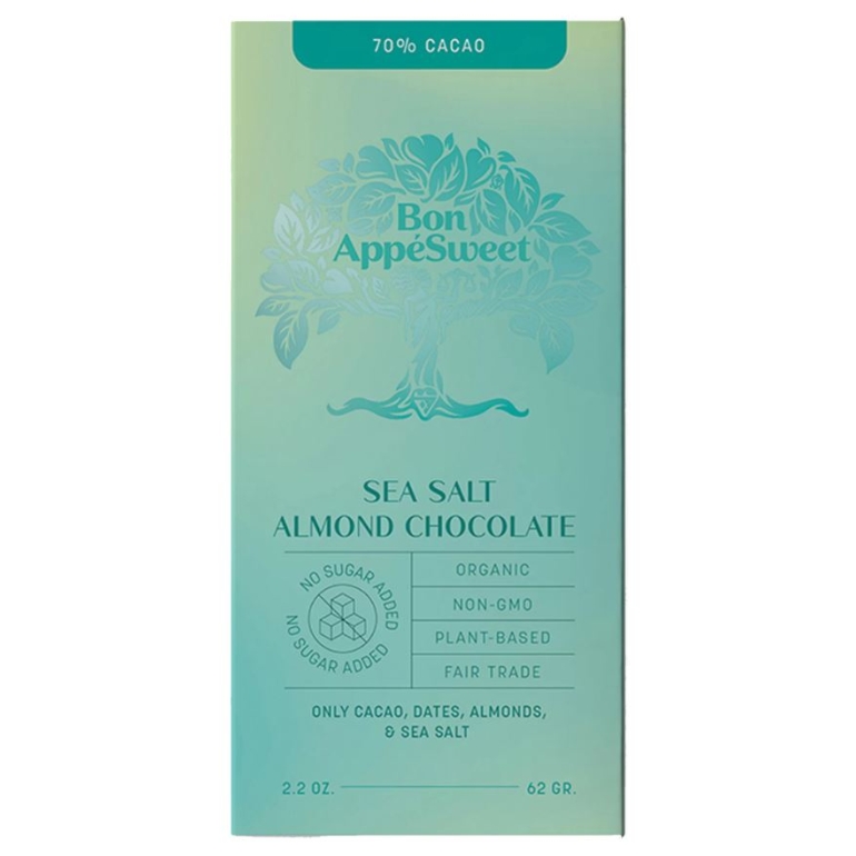 Sea Salt Almond Chocolate Bar, 2.2 oz