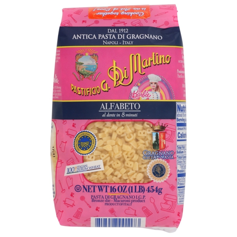 Pasta Alfabeto Dm Barbie, 1 LB