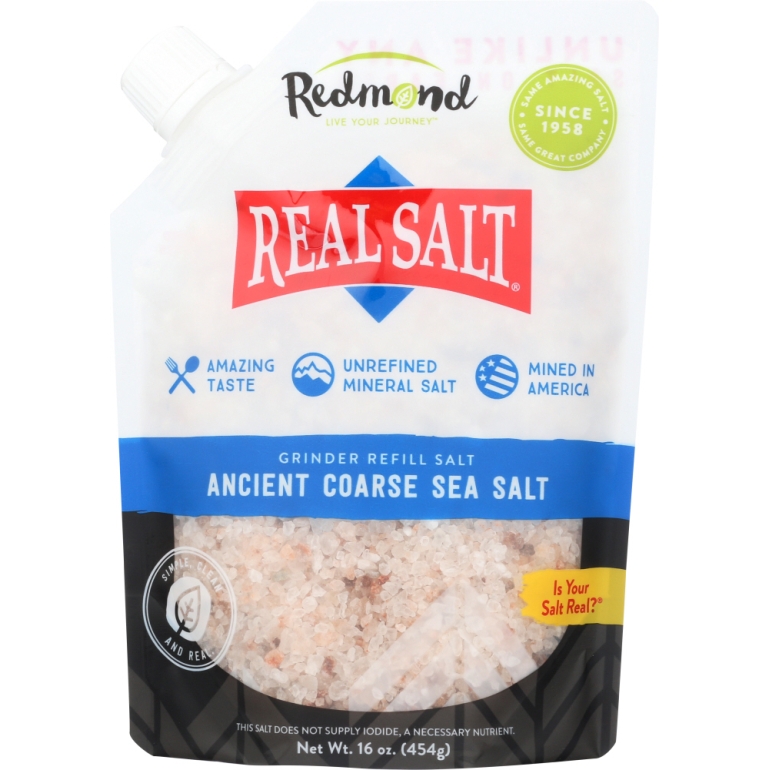 Real Salt Coarse Grind Pouch, 16 oz