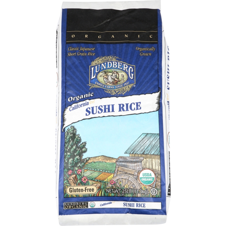 Rice Sushi Organic, 25 lb