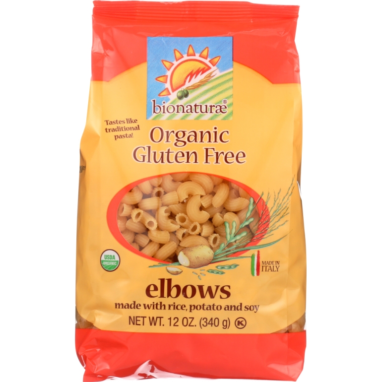 Organic Pasta Elbows Gluten Free, 12 oz