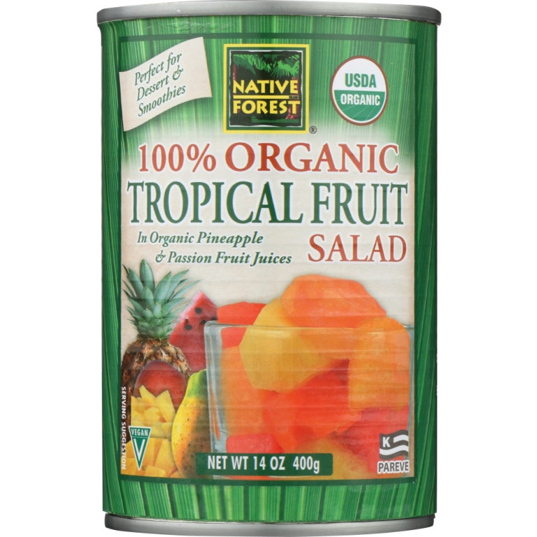 100% Organic Tropical Fruit Salad, 14 oz