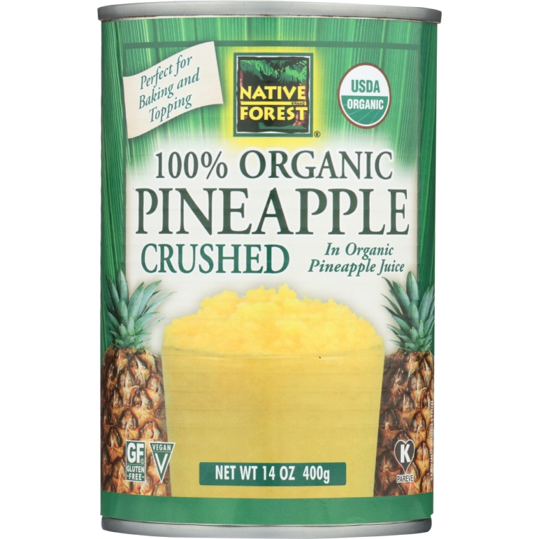 Organic Crushed Pineapple, 14 oz