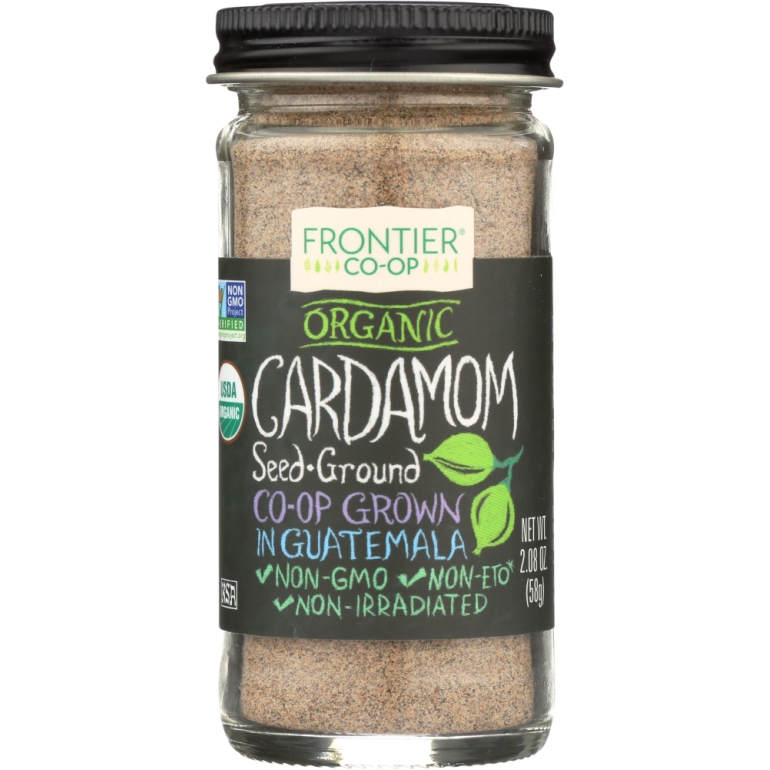 Organic Cardamom Seed Ground Bottle, 2.08 oz