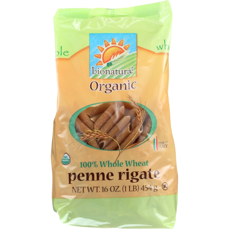 Organic Whole Wheat Penne Rigate Pasta, 16 oz