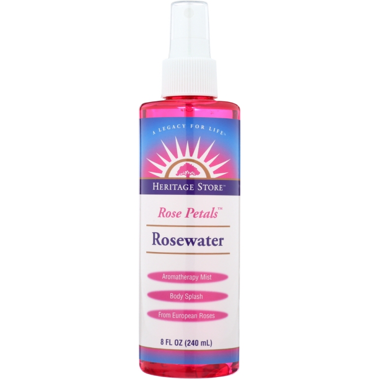 Rose Water with Atomizer, 8 oz