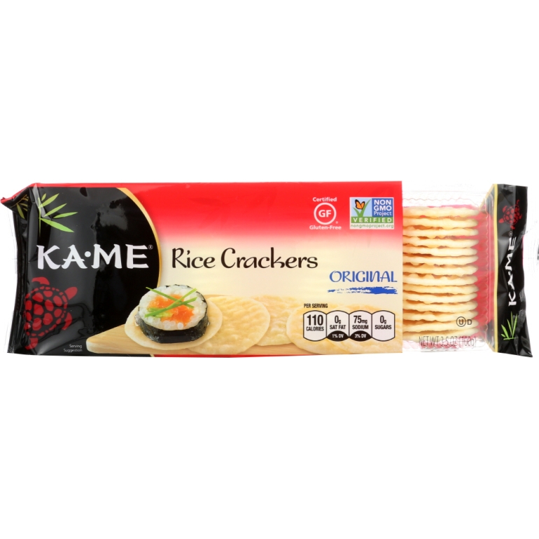 Rice Cracker Plain Gluten Free, 3.5 oz