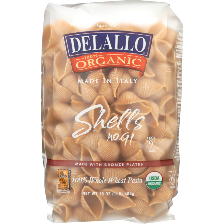 Pasta Whole Wheat Shell, 16 oz