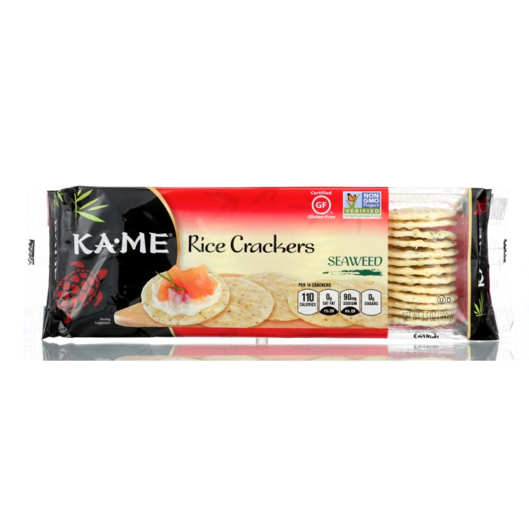 Seaweed Rice Crackers Gluten Free, 3.5 oz