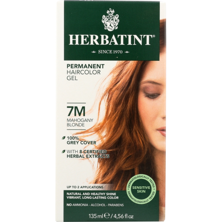 Permanent Hair Color Gel 7M Mahogany Blonde, 4.56 oz