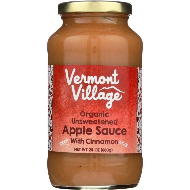 Organic Apple Sauce with Cinnamon, 24 oz